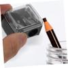 CALLARON 1pc Double Hole Pencil Sharpener Makeup Lip Liner Pencil Black Women Cosmetic Sharpener Eyeliner Lip Liner Black view 4