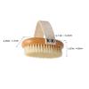Ipetboom Shower Bathing Back Scrubber Natural Boar Bristle Exfoliating Brush for Skin Care Gentle Body for Hard Reach Areas for Daily Use and Relaxation view 2