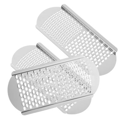 DEARMAMY 3pcs Foot File Set Stainless Steel Callus Remover for Hard Skin Exfoliating Foot Scrubber Dual Sides for Home Pedicure and Care