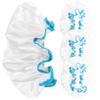 LIFKOME 4pcs Bath Caps Reusable Elastic Shower Hats for Hair Soft Double Design for Home Use for Bathing Makeup and Sleeping view 1