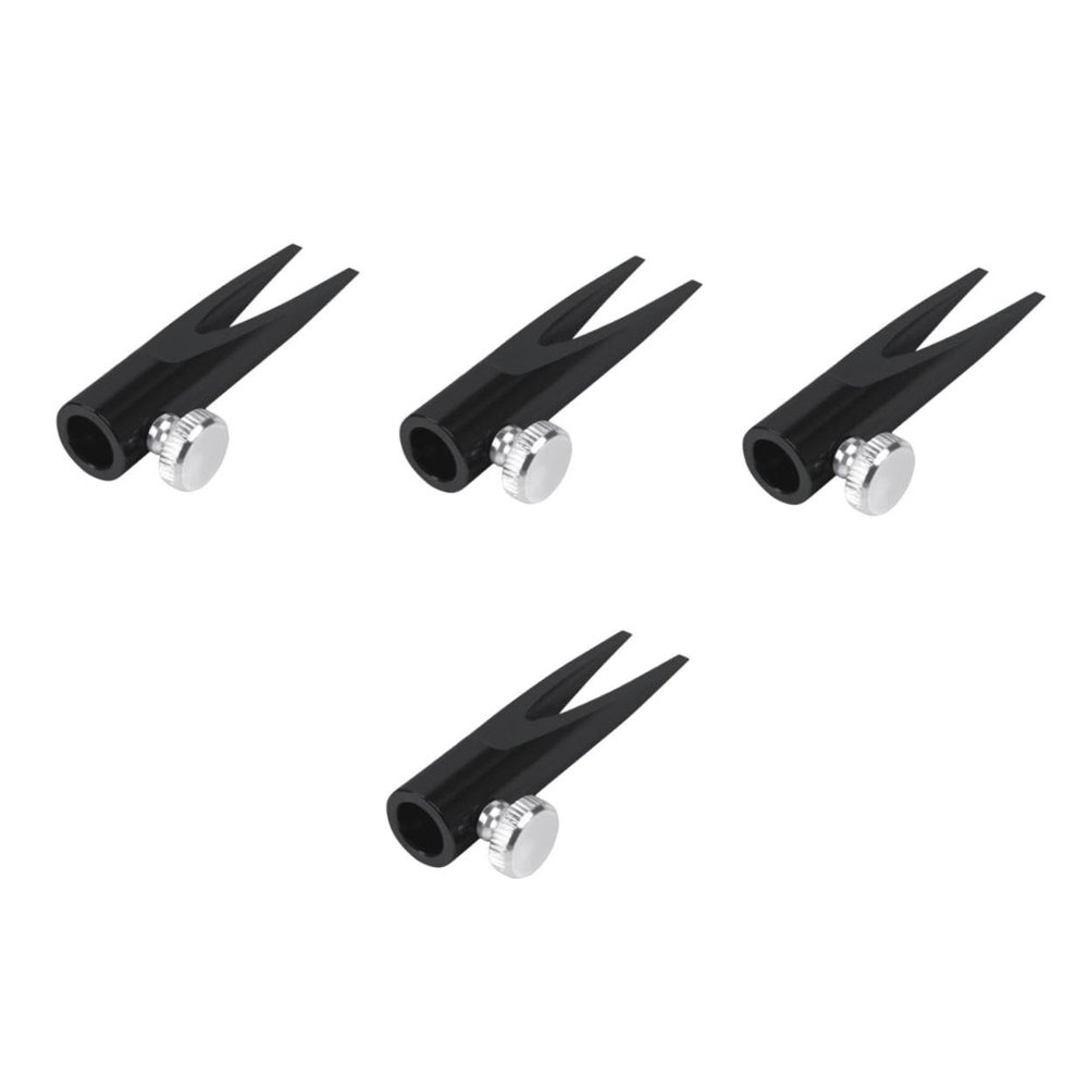 VICASKY 4pcs Single Hole Pencil Sharpener Aluminium Alloy Eyebrow Pencil Sharpening Tool Dual Shaped Slots Compact Design for Makeup Enthusiasts Go Use
