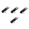 VICASKY 4pcs Single Hole Pencil Sharpener Aluminium Alloy Eyebrow Pencil Sharpening Tool Dual Shaped Slots Compact Design for Makeup Enthusiasts Go Use view 1