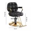 Barber Chair Salon Chair for Hair Stylist with Hydraulic Pump Adjustable Height 360 Degrees Swivel Hair Chair Spa Beauty Equipment,Green,B view 3