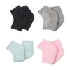CALLARON 4pairs Open Toe Heel Socks for Moisturizing and Repairing Cracked Heels Gel Ankle Protectors for Softening Dry Skin Comfortable view 1