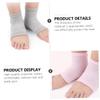 CALLARON 4pairs Open Toe Heel Socks for Moisturizing and Repairing Cracked Heels Gel Ankle Protectors for Softening Dry Skin Comfortable view 2