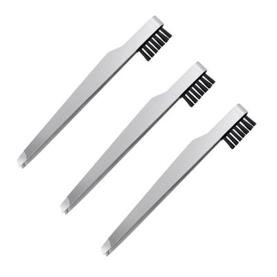 CALLARON 3pcs Stainless Steel Eyebrow Tweezers Set Angled Clamps for Shaping for Fine Hair Tool for Ladies