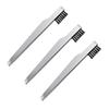 CALLARON 3pcs Stainless Steel Eyebrow Tweezers Set Angled Clamps for Shaping for Fine Hair Tool for Ladies view 1