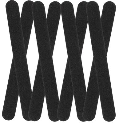 VICASKY 100pcs Chic and Stylish Black Sand Nail File Reusable Nail Filing Tools and Manicure
