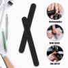 VICASKY 100pcs Chic and Stylish Black Sand Nail File Reusable Nail Filing Tools and Manicure view 3