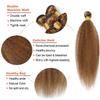 ZevPiul P427 Highlight Blonde Bundles Human Hair Brown Kinky Straight 3 Bundles 26 26 26 Inch Unprocessed Brazilian Virgin Remy Honey Blonde Bundle Human Hair Extensions view 3