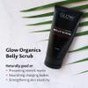 Glow Organics Exfoliating Belly Scrub, 6 oz, Moisturizing Body Exfoliant with Sweet Almond Oil and Cocoa Butter, Organic, Sugar Scrub, Natural Vegan Skin Care view 4