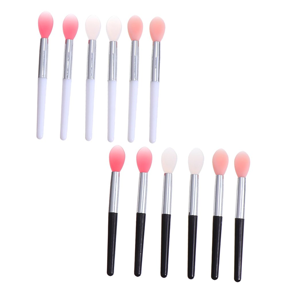 CALLARON 12pcs Silicone Lip Brush Applicator Soft Makeup Lip Mask Tools for Smooth Application and Precise Lines for and Beginners Multi