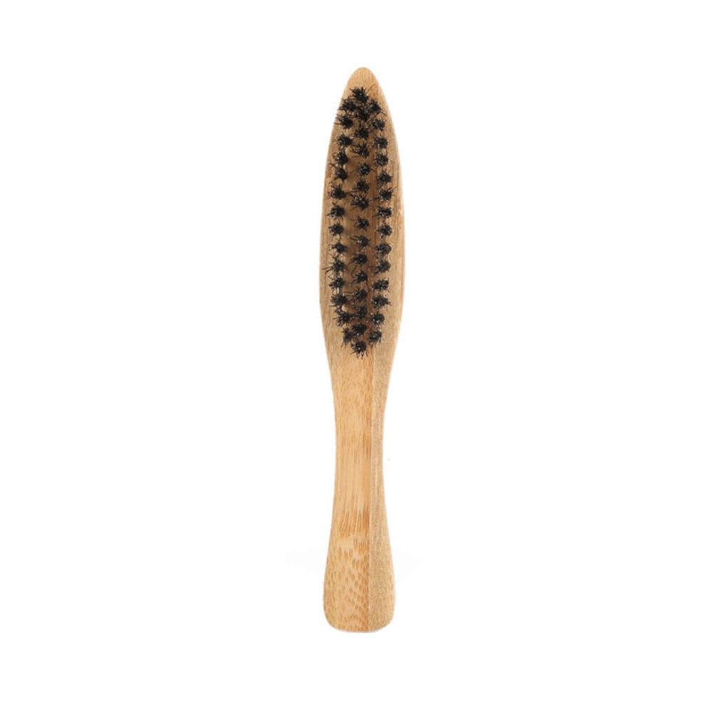 LIFKOME 2-Pack Long Handle Beard Brush Set for Men Portable Bristle Styling and Grooming Tool for Facial Hair Care