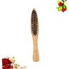 LIFKOME 2-Pack Long Handle Beard Brush Set for Men Portable Bristle Styling and Grooming Tool for Facial Hair Care view 2