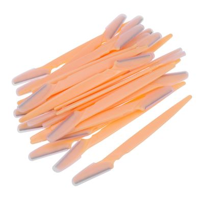 PartyKindom 30pcs Eyebrow Trimmer Eyebrow Razors Portable Shaper Makeup Tool Facial Razors Yellow