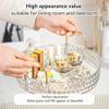 360 Rotating Cosmetic Display Case, 2-Tier Large Capacity Makeup Organizer for Bathroom Counter or Vanity, Clear White Acrylic Storage Rack for Skincare, Perfume and Beauty Essentials view 4