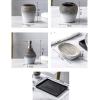 DUYHBAWRS Vintage Bathroom Toiletries Set Handmade Ceramic Toiletries Five-Piece Bathroom Set view 2