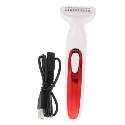 GALPADA 1pc USB Rechargeable Hair Removal Device for Men and Women Painless Body Depilator Double Cutter for Fast Hair Removal Legs Arms Armpits and Face Safe for All Skin Types
