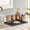 DUYHBAWRS Ceramic Wash Set Bathroom 6 Piece Set Soap Dispenser Gargle Cup Toothbrush Holder Wedding Gifts(E) view 2