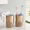 DUYHBAWRS Ceramic Wash Set Bathroom 6 Piece Set Soap Dispenser Gargle Cup Toothbrush Holder Wedding Gifts(E) view 4