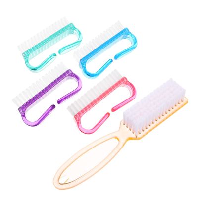 CALLARON 5pcs Multi-functional Nail Brush Set with Handle Grip for Easy Cleaning of Fingernails Kitchen and Bathroom Lightweight and Durable Bristles Bright Colors