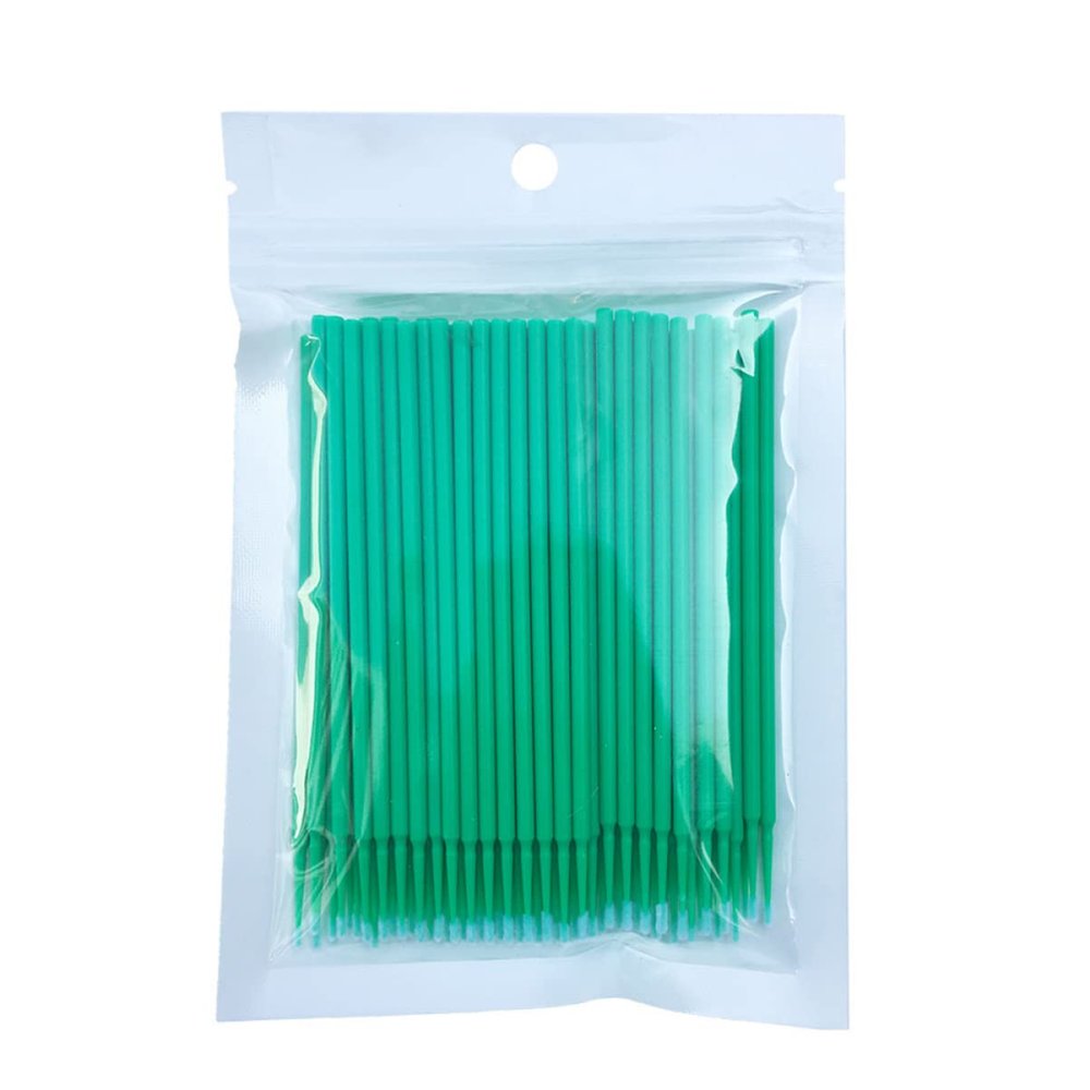 OATIPHO 100pcs Eyelash Brush Disposable Micro Applicator Lint for Lash Extensions Nail Art Sanitary Makeup Tools