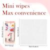 Etenpo Wet Wipe Travel Size, Mini Makeup Wipes, Easy Portability, Skin-Friendly Ingredients, 24 Pack Total 192 Wipes, Pink view 2