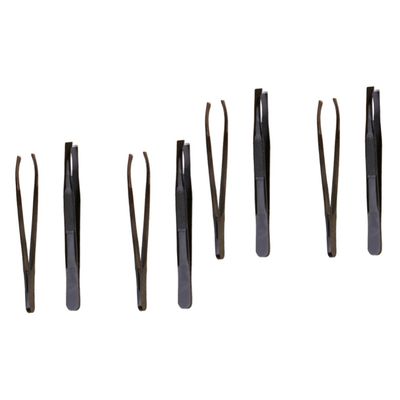CALLARON 8pcs Stainless Steel Eyebrow Tweezers Eyebrow Shaping Tools Unique Design for Easy Hair Removal and Precision Trimming Compact for Travel