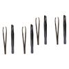 CALLARON 8pcs Stainless Steel Eyebrow Tweezers Eyebrow Shaping Tools Unique Design for Easy Hair Removal and Precision Trimming Compact for Travel view 1