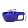 CALLARON 1pc Ceramic Shaving Bowl for Men and Practical Shaving Soap Container for Home Use Blue for Barber and Personal Grooming view 2