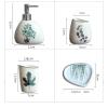 DUYHBAWRS 6-Piece Ceramic toiletries kit Bathroom Set Wedding toiletries kit Assembly Tray view 2