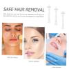 PLAFOPE 30pcs Nasal Hair Waxing Rods Smooth Safe Happy Wax for Women at Home Hair Removal Kit view 4