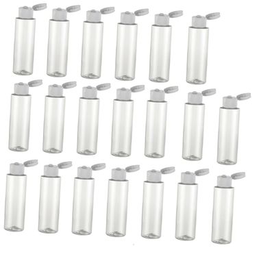 CALLARON 20Pcs Portable Travel Bottles Plastic Refillable Containers for Shampoo Conditioner Lotion Toiletries Compact Leakproof Mini Travel Bottle Kit