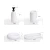 DUYHBAWRS Resin Bathroom Accessories Set Soap Dish Soap Dispenser Gargle Cup Tray Home Decor Hotel Supplies Ornament view 2