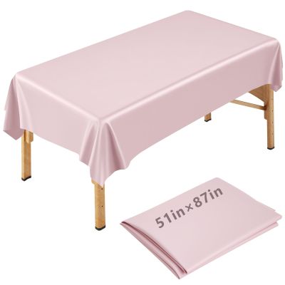 CroBlissful 87 x 51 Inch Wax Mat for Esthetician Bed Reusable Massage Bed Cover Waterproof PVC Wax Pad Cover for Massage Table Oilproof Waxing Table Sheet for Spa Tattoo Beauty Grafting (Pink)