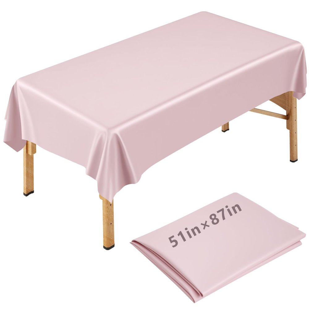CroBlissful 87 x 51 Inch Wax Mat for Esthetician Bed Reusable Massage Bed Cover Waterproof PVC Wax Pad Cover for Massage Table Oilproof Waxing Table Sheet for Spa Tattoo Beauty Grafting (Pink)