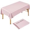 CroBlissful 87 x 51 Inch Wax Mat for Esthetician Bed Reusable Massage Bed Cover Waterproof PVC Wax Pad Cover for Massage Table Oilproof Waxing Table Sheet for Spa Tattoo Beauty Grafting (Pink) view 1
