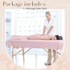 CroBlissful 87 x 51 Inch Wax Mat for Esthetician Bed Reusable Massage Bed Cover Waterproof PVC Wax Pad Cover for Massage Table Oilproof Waxing Table Sheet for Spa Tattoo Beauty Grafting (Pink) view 3
