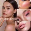 Cream Blush Stick with Brush and Makeup Sponge,Waterproof Multi Cream Makeup Stick,Lightweight,Long-lasting,2 in 1 Multi Blush for Cheeks & Lip Tint & Eyeshadow J view 4