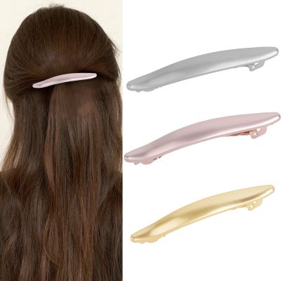 ACO-UINT French Hair Barrettes for Women 3 Pack Metal Hair Clips Vintage Bobby Pins Formal Hair Accessories (Gold, Silver, Rose Gold)