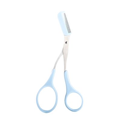DIIOOMIEEU Stainless Steel Eyebrow Trimmer Scissor with Comb for Facial Hair Removal Grooming Shaping Shaver Cosmetic Makeup Access