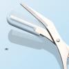 DIIOOMIEEU Stainless Steel Eyebrow Trimmer Scissor with Comb for Facial Hair Removal Grooming Shaping Shaver Cosmetic Makeup Access view 3