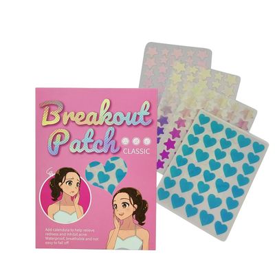 156pcs pimple patches for faceHolographic Cute Acne Patches -Hydrocolloid Star Pimple PatchesLaser light is colorful Used to cover acne and blemishes