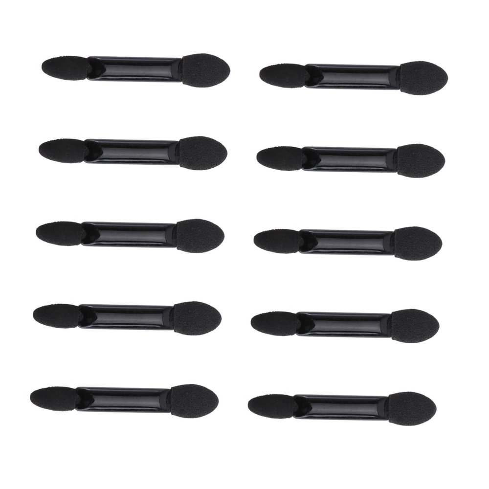 Didiseaon 10pcs Disposable Eyeshadow Brush Dual Sided Sponge Brush for Matte Shadows