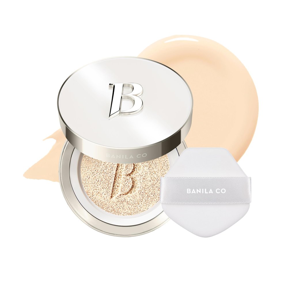 BANILA CO Covericious Ultimate Cover Cushion | Up to 100HR Long-Wear Foundation | 20 Shades for All Skin Tones | Matte & Lightweight Finish | Korean Cushion Foundation (14g / 0.49 oz), 17W FAIR