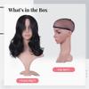 10-Inch Black Curly Lace Front Wig, Medium Length Bob, Heat-Proof Fiber, Invisible Nylon Net view 4