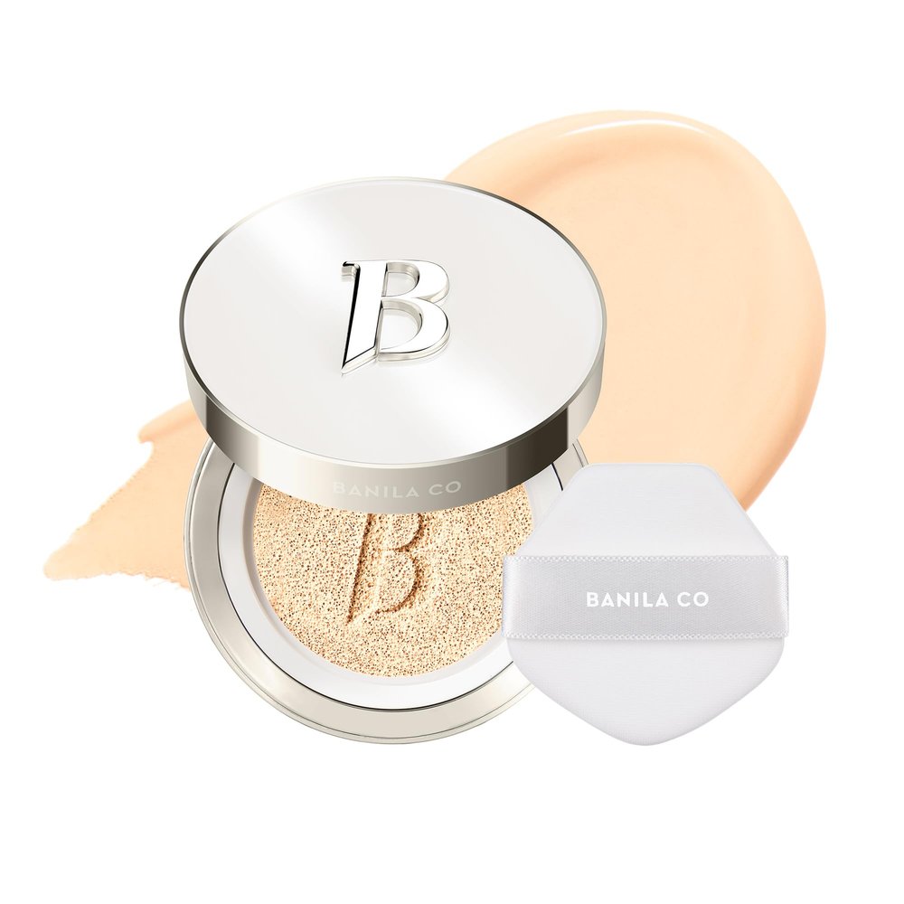 BANILA CO Covericious Ultimate Cover Cushion | Up to 100HR Long-Wear Foundation | 20 Shades for All Skin Tones | Matte & Lightweight Finish | Korean Cushion Foundation (14g / 0.49 oz), 21W IVORY