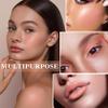 Cream Blush Stick with Brush and Makeup Sponge,Waterproof Multi Cream Makeup Stick,Lightweight,Long-lasting,2 in 1 Multi Blush for Cheeks & Lip Tint & Eyeshadow I view 4