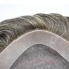 Toupee for Men Hair System Replacement Monofilament Mens Toupee Hairpieces Durable Poly Coated NPU Around Hair Piece For Men6*9-Medium light density#720 Very Light Brown+20% Gray view 4