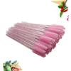 WRITWAA 100pcs Portable Easy to Use Disposable Eyelash Brush Lash Applicator Makeup Makeup Brushes Eye Lash Pink view 4